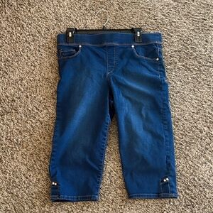 Gloria Vanderbilt Blue Capris